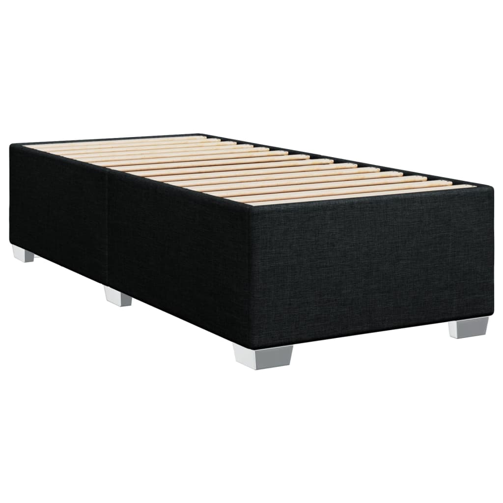 Boxspring met matras stof zwart 90x190 cm Bedden & bedframes | Creëer jouw Trendy Thuis | Gratis bezorgd & Retour | Trendy.nl