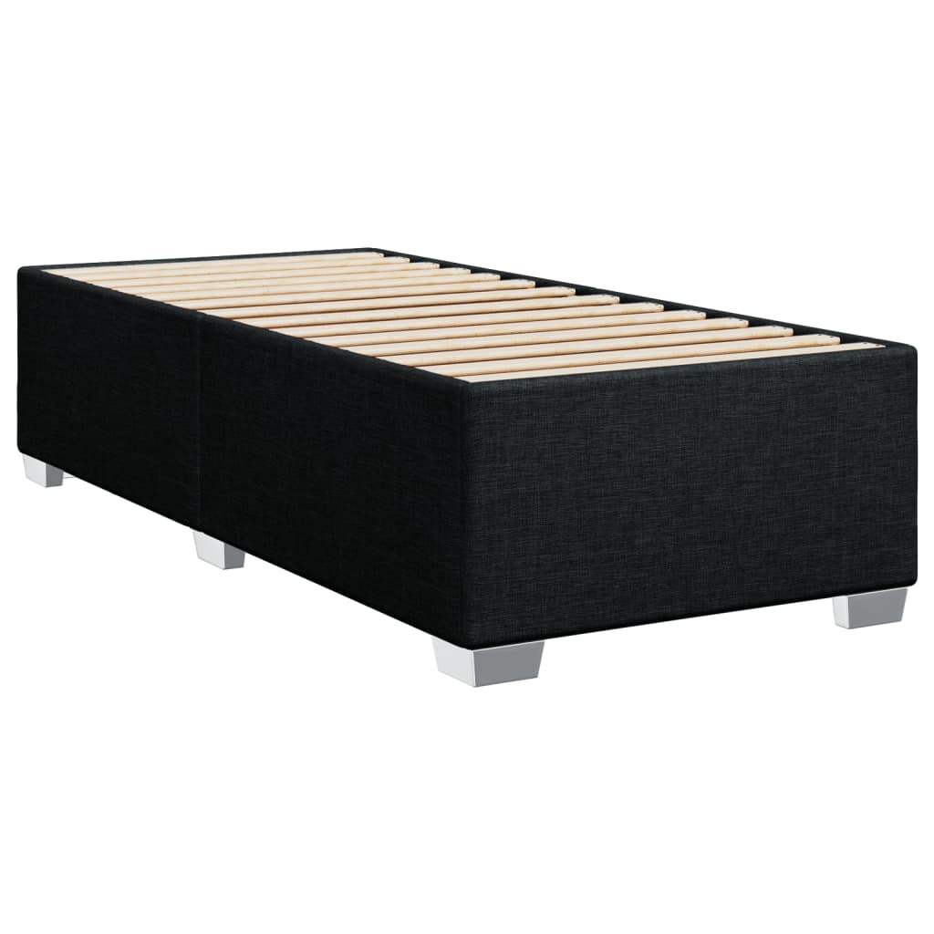 Boxspring met matras stof zwart 90x200 cm Bedden & bedframes | Creëer jouw Trendy Thuis | Gratis bezorgd & Retour | Trendy.nl