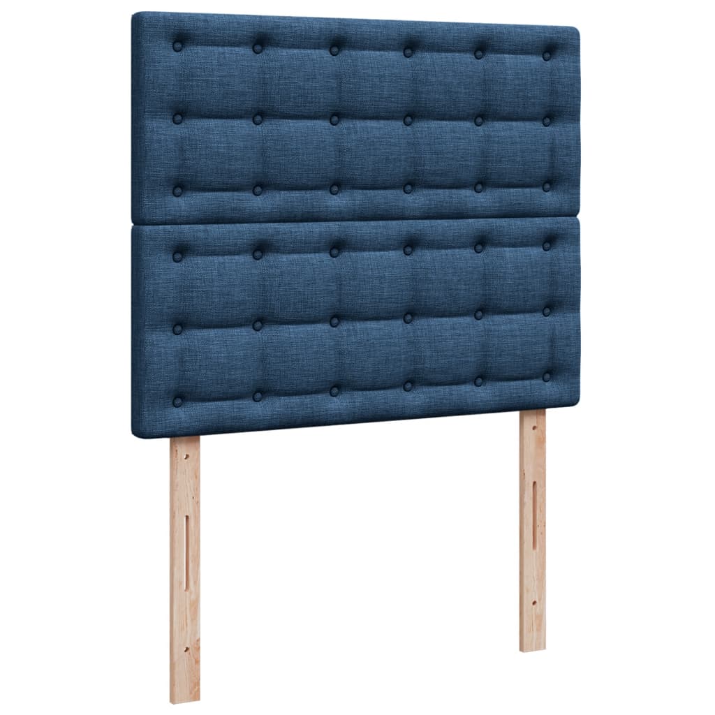 Boxspring met matras stof blauw 120x190 cm Bedden & bedframes | Creëer jouw Trendy Thuis | Gratis bezorgd & Retour | Trendy.nl