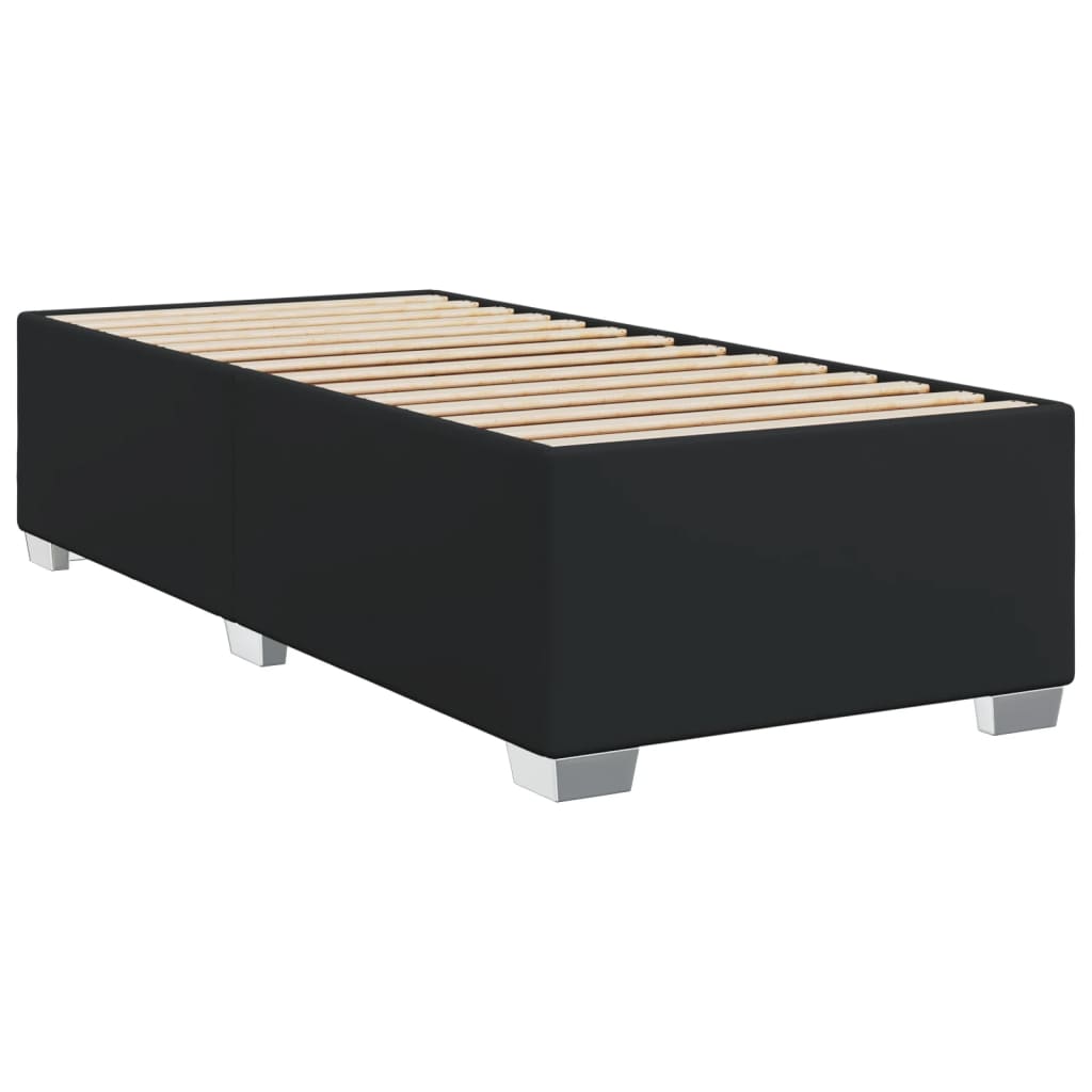 Boxspring met matras kunstleer zwart 100x200 cm Bedden & bedframes | Creëer jouw Trendy Thuis | Gratis bezorgd & Retour | Trendy.nl