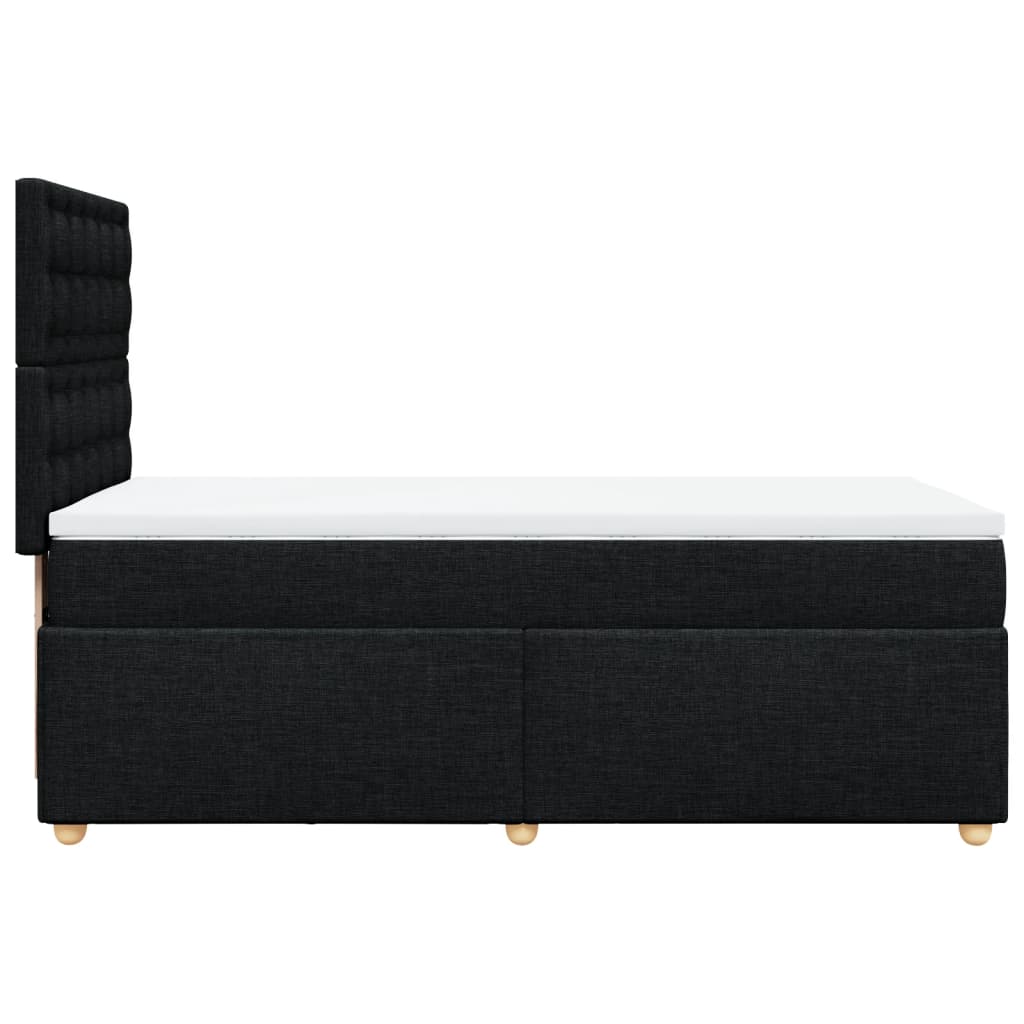 Boxspring met matras stof zwart 90x190 cm Bedden & bedframes | Creëer jouw Trendy Thuis | Gratis bezorgd & Retour | Trendy.nl