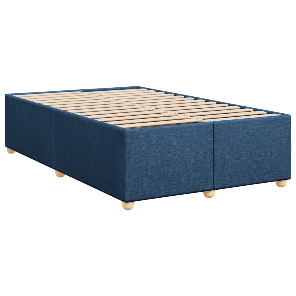 Boxspring met matras stof blauw 120x190 cm Bedden & bedframes | Creëer jouw Trendy Thuis | Gratis bezorgd & Retour | Trendy.nl