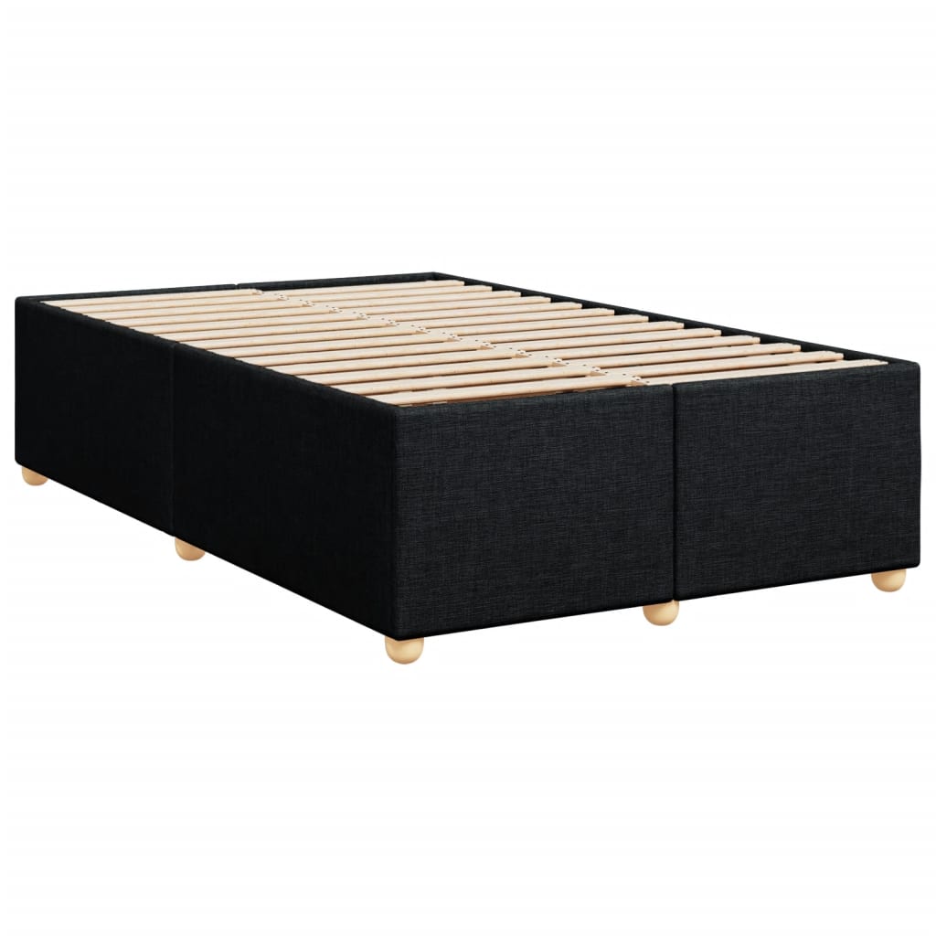 Boxspring met matras stof zwart 120x200 cm Bedden & bedframes | Creëer jouw Trendy Thuis | Gratis bezorgd & Retour | Trendy.nl