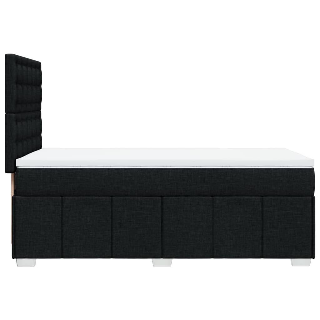 Boxspring met matras stof zwart 90x190 cm Bedden & bedframes | Creëer jouw Trendy Thuis | Gratis bezorgd & Retour | Trendy.nl