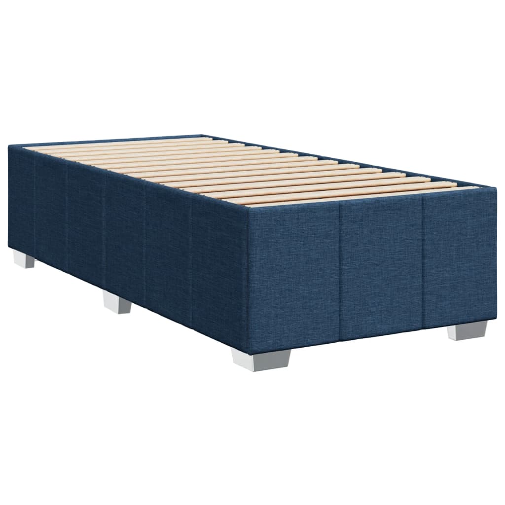 Boxspring met matras stof blauw 90x190 cm Bedden & bedframes | Creëer jouw Trendy Thuis | Gratis bezorgd & Retour | Trendy.nl