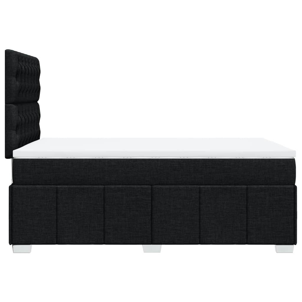 Boxspring met matras stof zwart 120x190 cm Bedden & bedframes | Creëer jouw Trendy Thuis | Gratis bezorgd & Retour | Trendy.nl