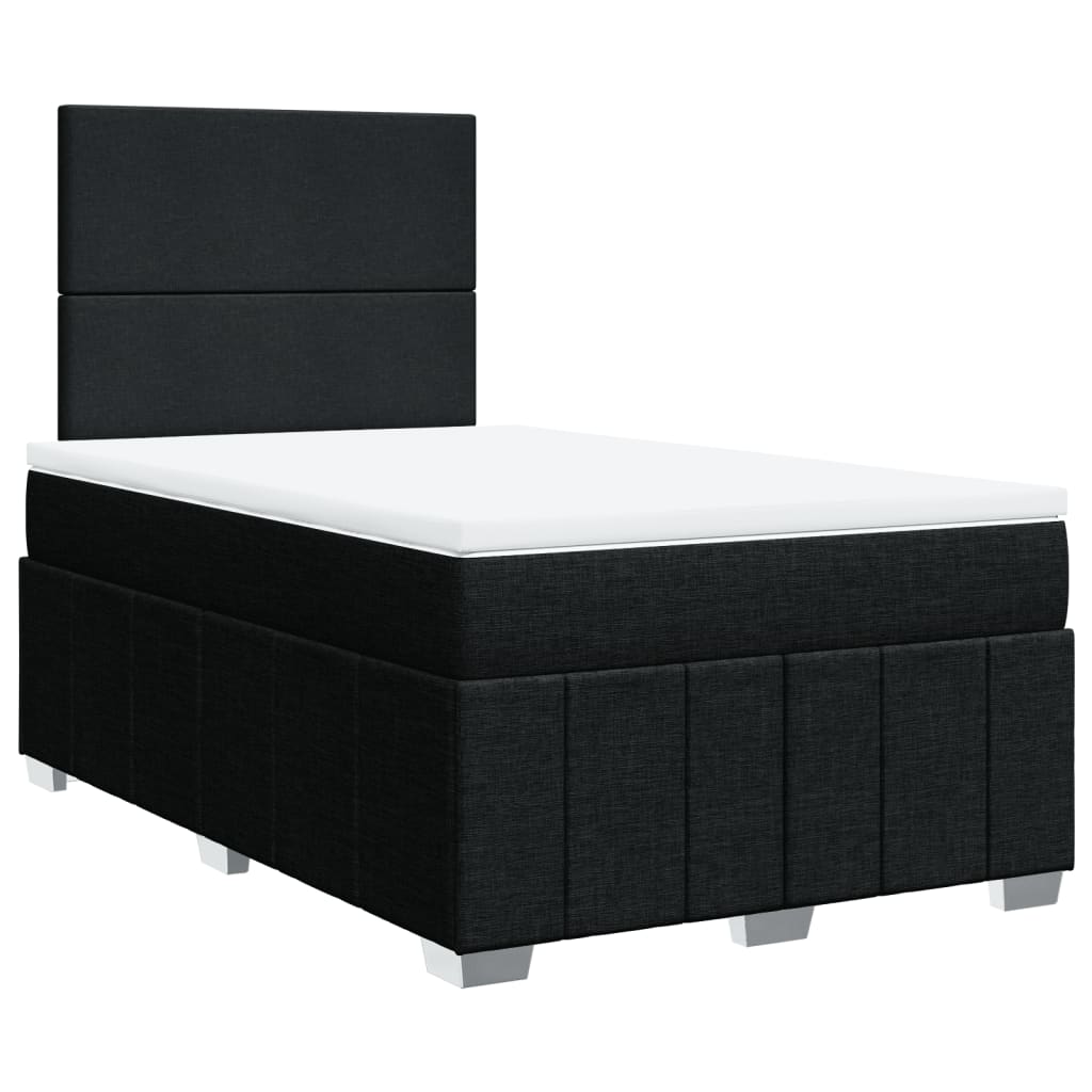 Boxspring met matras stof zwart 120x200 cm Bedden & bedframes | Creëer jouw Trendy Thuis | Gratis bezorgd & Retour | Trendy.nl