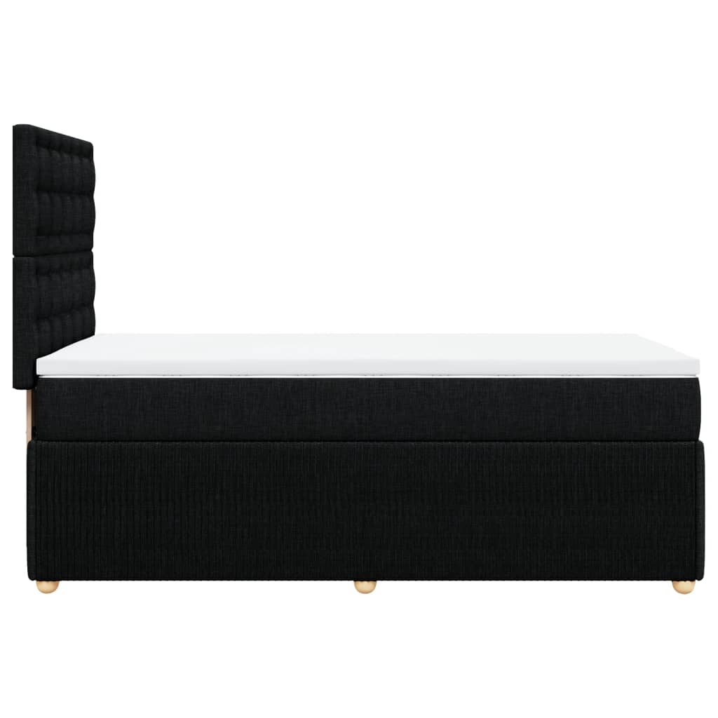 Boxspring met matras stof zwart 90x190 cm Bedden & bedframes | Creëer jouw Trendy Thuis | Gratis bezorgd & Retour | Trendy.nl