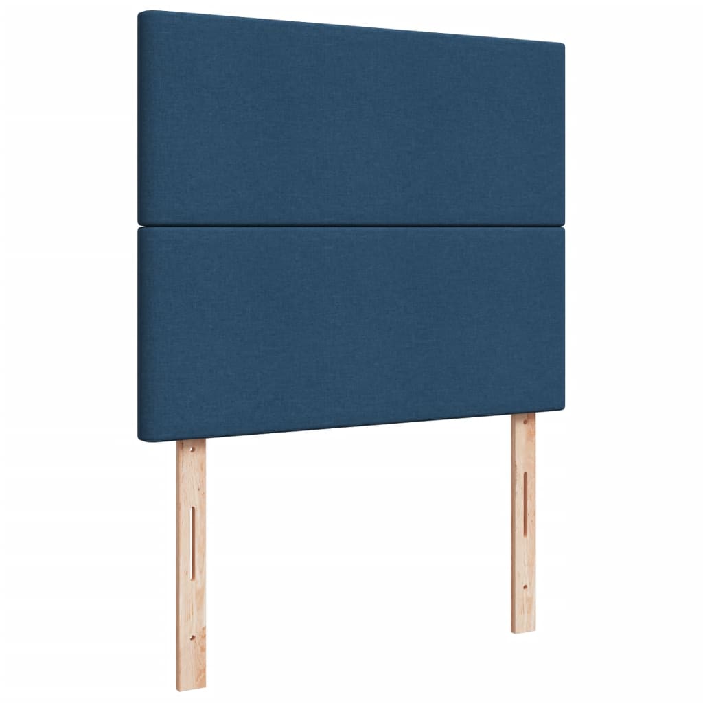 Boxspring met matras stof blauw 120x190 cm Bedden & bedframes | Creëer jouw Trendy Thuis | Gratis bezorgd & Retour | Trendy.nl