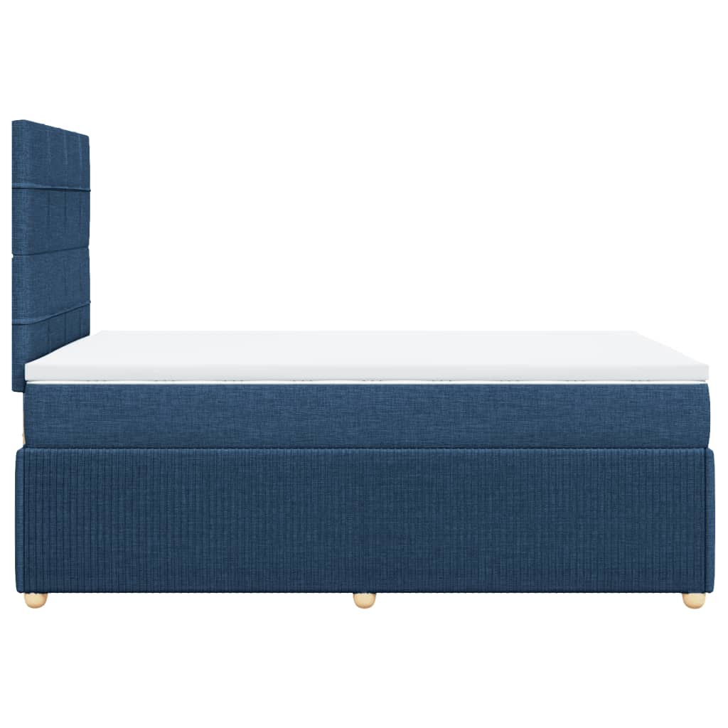 Boxspring met matras stof blauw 120x190 cm Bedden & bedframes | Creëer jouw Trendy Thuis | Gratis bezorgd & Retour | Trendy.nl