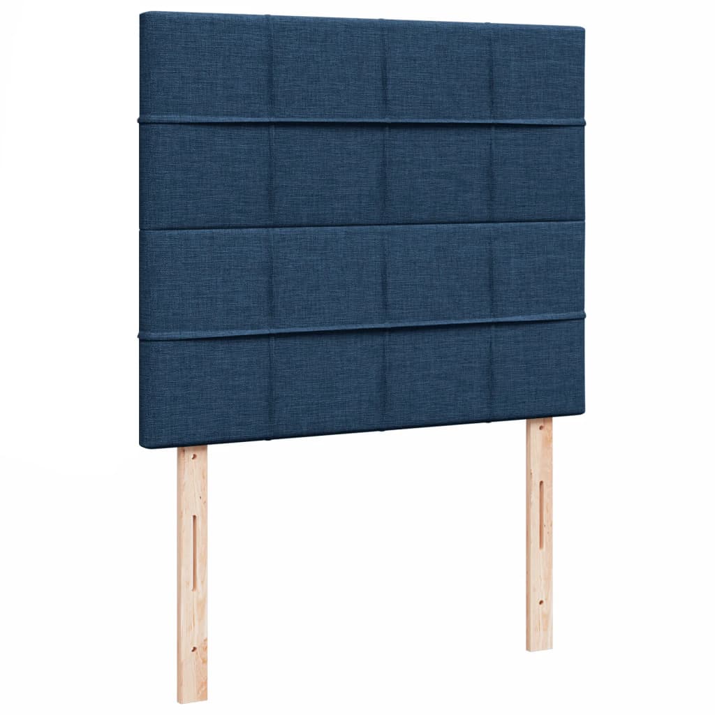 Boxspring met matras stof blauw 120x190 cm Bedden & bedframes | Creëer jouw Trendy Thuis | Gratis bezorgd & Retour | Trendy.nl