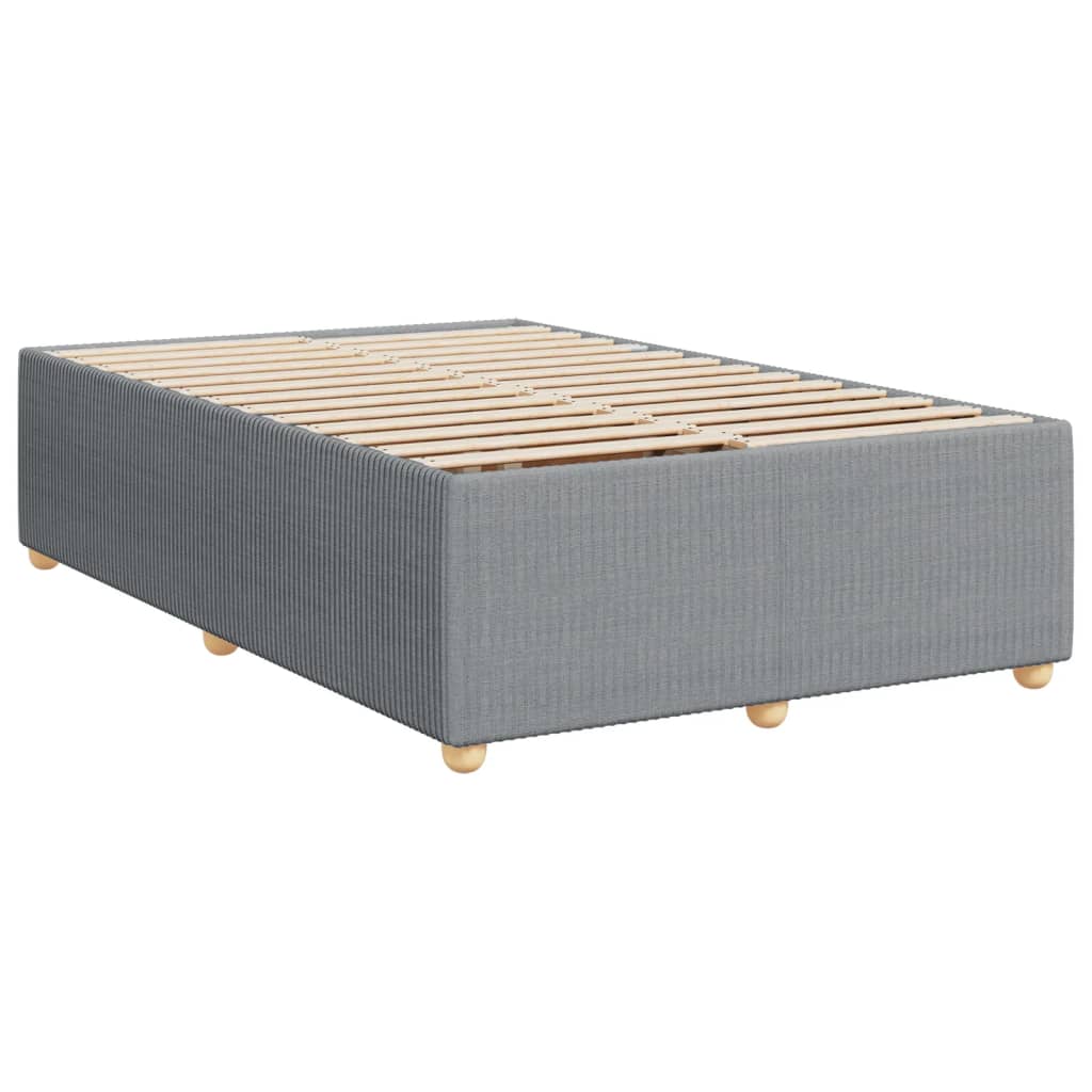 Boxspring met matras stof lichtgrijs 120x190 cm Bedden & bedframes | Creëer jouw Trendy Thuis | Gratis bezorgd & Retour | Trendy.nl