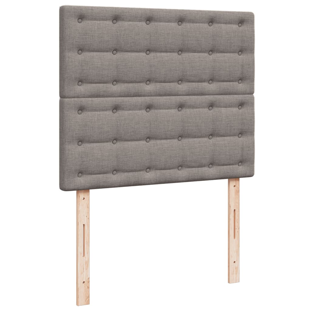 Boxspring met matras stof taupe 120x190 cm Bedden & bedframes | Creëer jouw Trendy Thuis | Gratis bezorgd & Retour | Trendy.nl