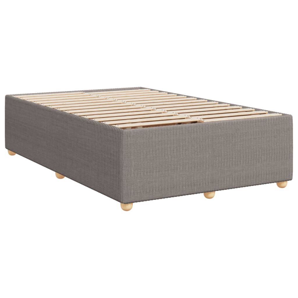 Boxspring met matras stof taupe 120x190 cm Bedden & bedframes | Creëer jouw Trendy Thuis | Gratis bezorgd & Retour | Trendy.nl