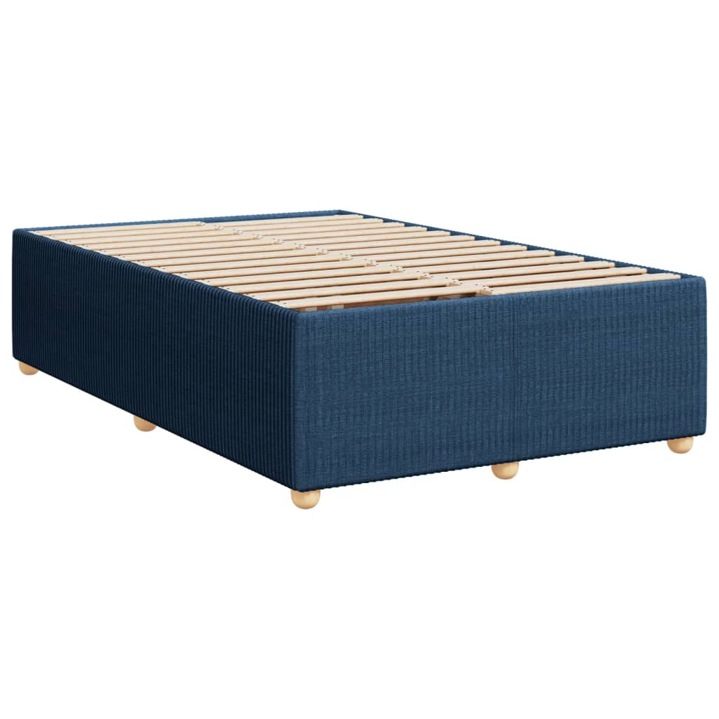 Boxspring met matras stof blauw 120x190 cm Bedden & bedframes | Creëer jouw Trendy Thuis | Gratis bezorgd & Retour | Trendy.nl