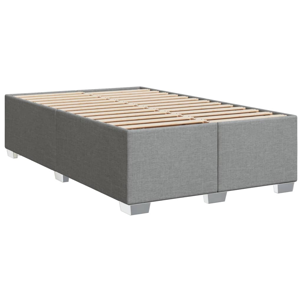 Boxspring met matras stof lichtgrijs 120x190 cm Bedden & bedframes | Creëer jouw Trendy Thuis | Gratis bezorgd & Retour | Trendy.nl