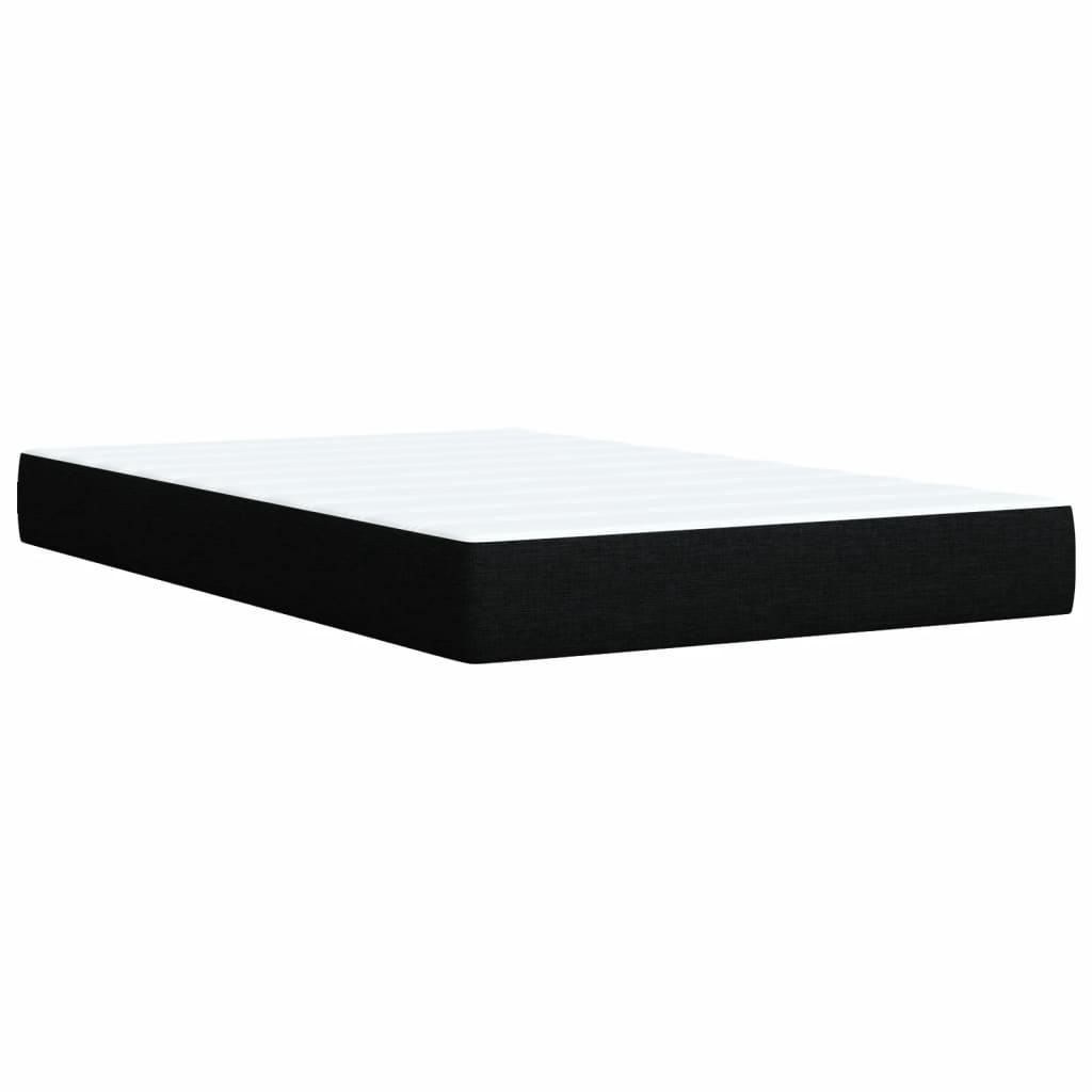 Boxspring met matras stof zwart 120x190 cm Bedden & bedframes | Creëer jouw Trendy Thuis | Gratis bezorgd & Retour | Trendy.nl