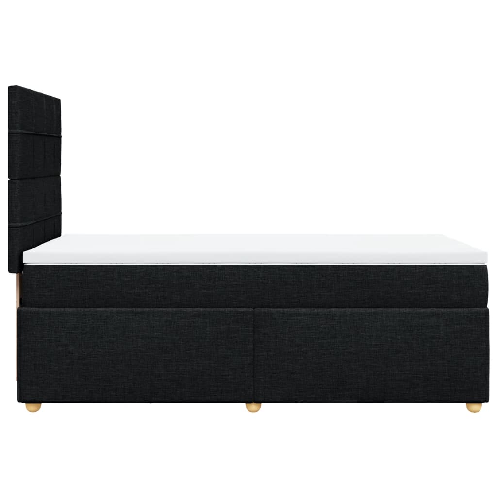 Boxspring met matras stof zwart 90x190 cm Bedden & bedframes | Creëer jouw Trendy Thuis | Gratis bezorgd & Retour | Trendy.nl