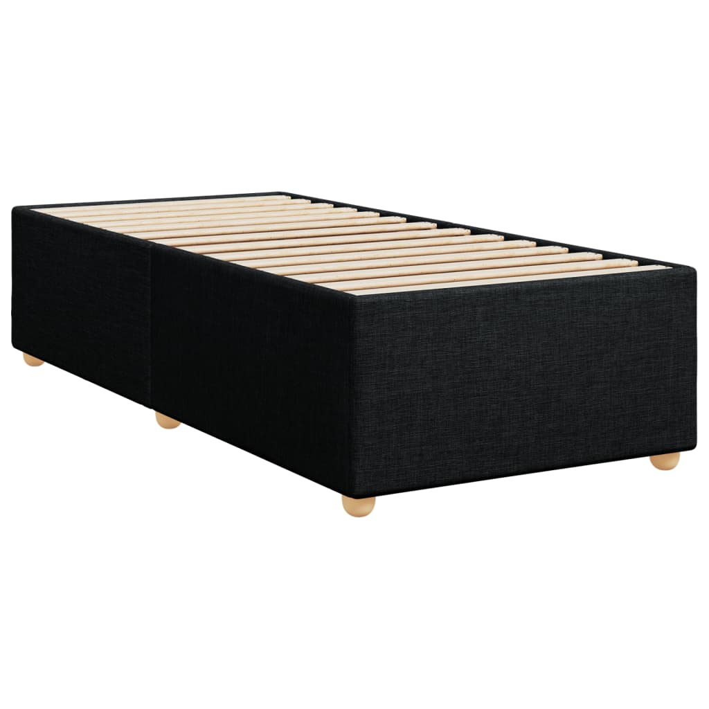 Boxspring met matras stof zwart 100x200 cm Bedden & bedframes | Creëer jouw Trendy Thuis | Gratis bezorgd & Retour | Trendy.nl