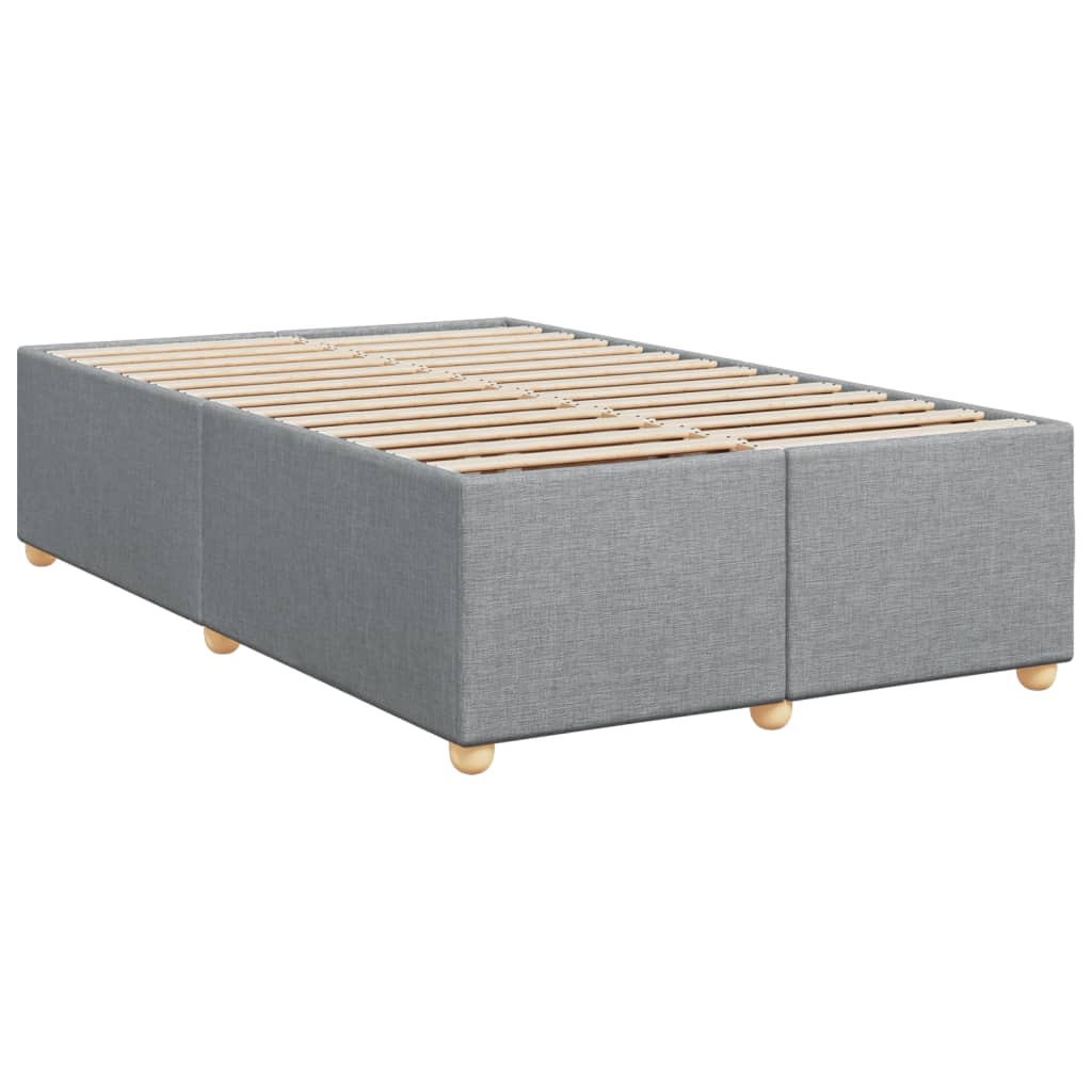 Boxspring met matras stof lichtgrijs 120x190 cm Bedden & bedframes | Creëer jouw Trendy Thuis | Gratis bezorgd & Retour | Trendy.nl