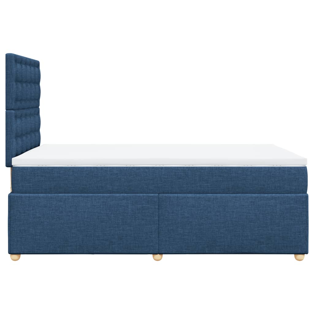 Boxspring met matras stof blauw 120x190 cm Bedden & bedframes | Creëer jouw Trendy Thuis | Gratis bezorgd & Retour | Trendy.nl