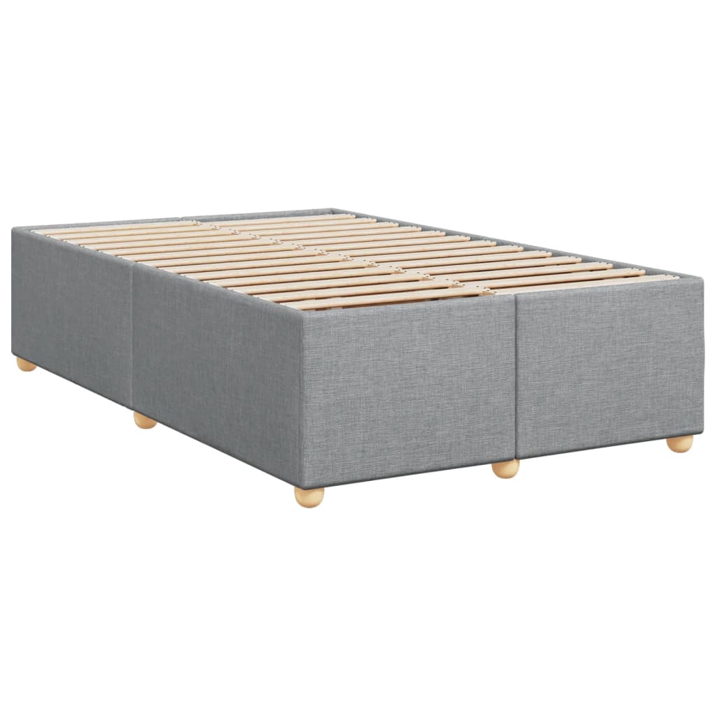 Boxspring met matras stof lichtgrijs 120x200 cm Bedden & bedframes | Creëer jouw Trendy Thuis | Gratis bezorgd & Retour | Trendy.nl