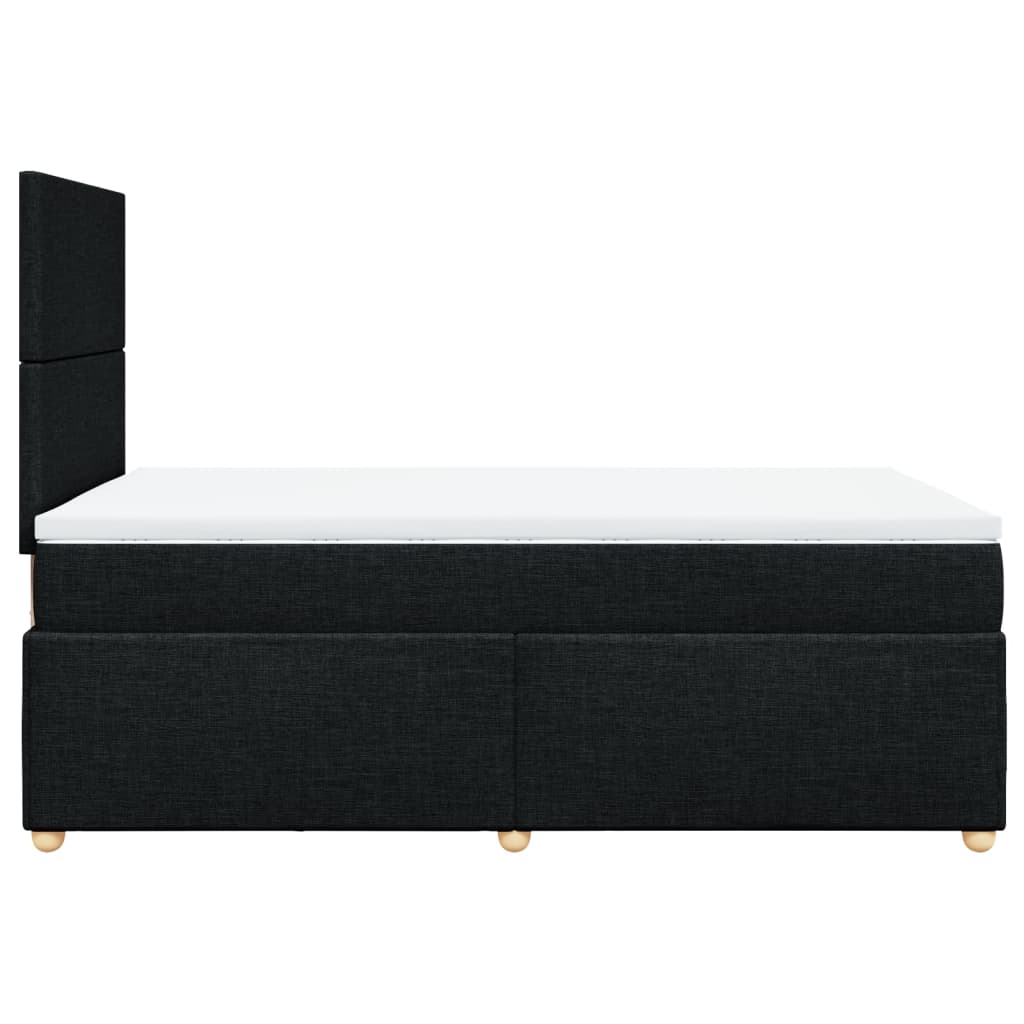 Boxspring met matras stof zwart 120x200 cm Bedden & bedframes | Creëer jouw Trendy Thuis | Gratis bezorgd & Retour | Trendy.nl