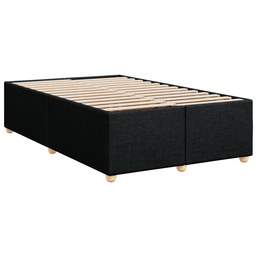 Boxspring met matras stof zwart 120x200 cm Bedden & bedframes | Creëer jouw Trendy Thuis | Gratis bezorgd & Retour | Trendy.nl