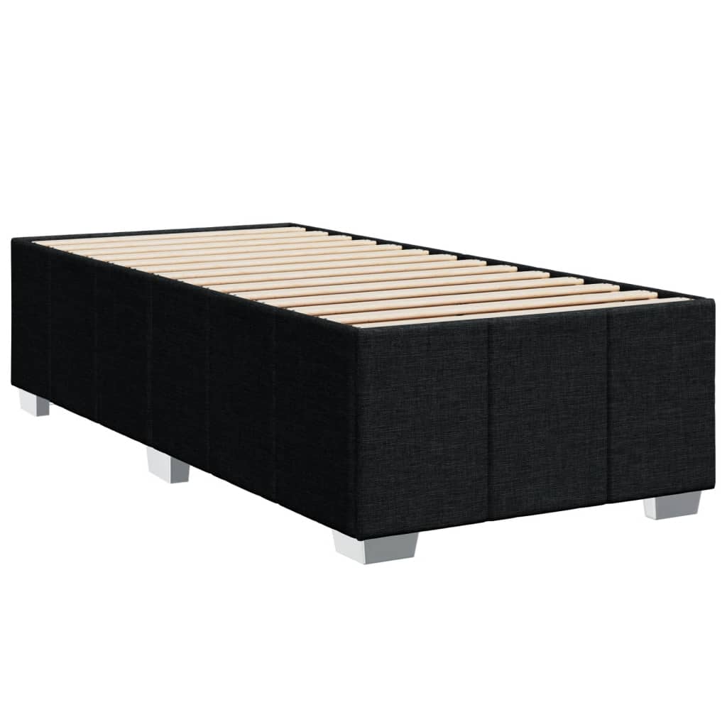 Boxspring met matras stof zwart 90x190 cm Bedden & bedframes | Creëer jouw Trendy Thuis | Gratis bezorgd & Retour | Trendy.nl