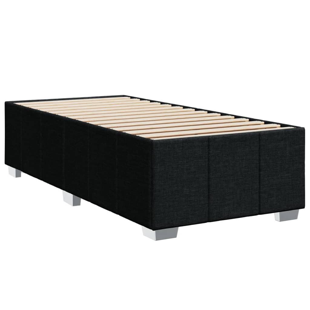 Boxspring met matras stof zwart 100x200 cm Bedden & bedframes | Creëer jouw Trendy Thuis | Gratis bezorgd & Retour | Trendy.nl