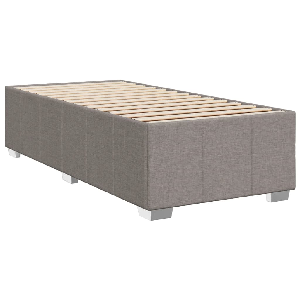 Boxspring met matras stof taupe 100x200 cm Bedden & bedframes | Creëer jouw Trendy Thuis | Gratis bezorgd & Retour | Trendy.nl