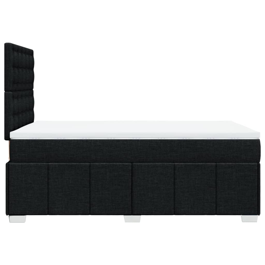 Boxspring met matras stof zwart 120x190 cm Bedden & bedframes | Creëer jouw Trendy Thuis | Gratis bezorgd & Retour | Trendy.nl