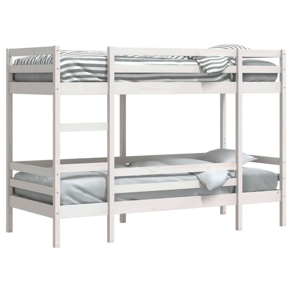 Stapelbed massief grenenhout wit 90x200 cm Bedden & bedframes | Creëer jouw Trendy Thuis | Gratis bezorgd & Retour | Trendy.nl