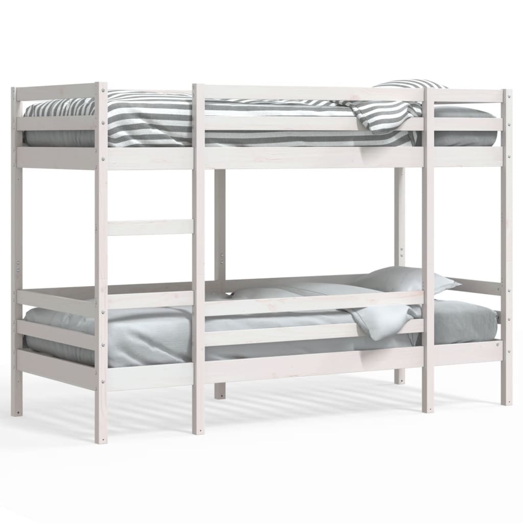 Stapelbed massief grenenhout wit 90x200 cm Bedden & bedframes | Creëer jouw Trendy Thuis | Gratis bezorgd & Retour | Trendy.nl