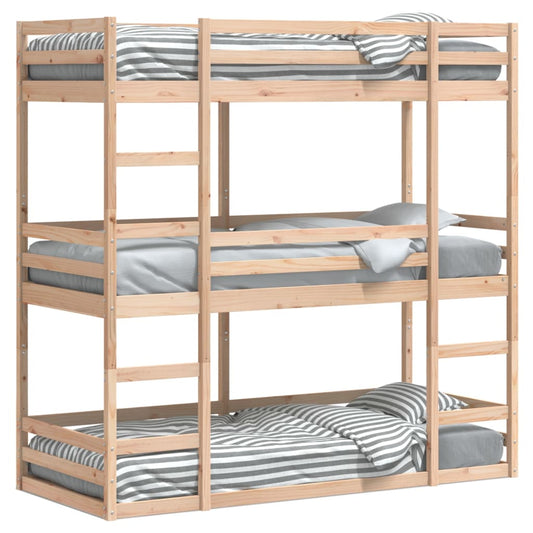 Stapelbed 3-persoons massief grenenhout 90x190 cm Bedden & bedframes | Creëer jouw Trendy Thuis | Gratis bezorgd & Retour | Trendy.nl