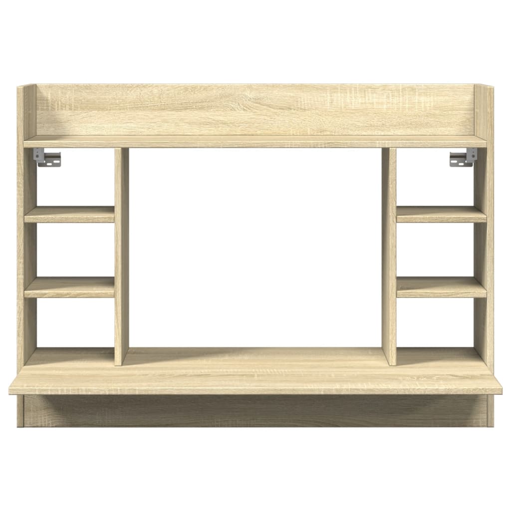 Wandbureau 105x48x75 cm bewerkt hout sonoma eikenkleurig Bureaus | Creëer jouw Trendy Thuis | Gratis bezorgd & Retour | Trendy.nl