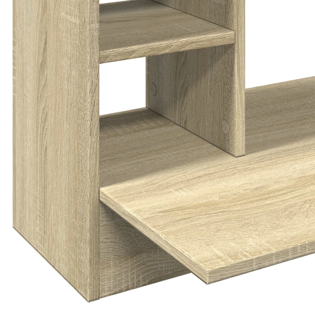 Wandbureau 105x48x75 cm bewerkt hout sonoma eikenkleurig Bureaus | Creëer jouw Trendy Thuis | Gratis bezorgd & Retour | Trendy.nl