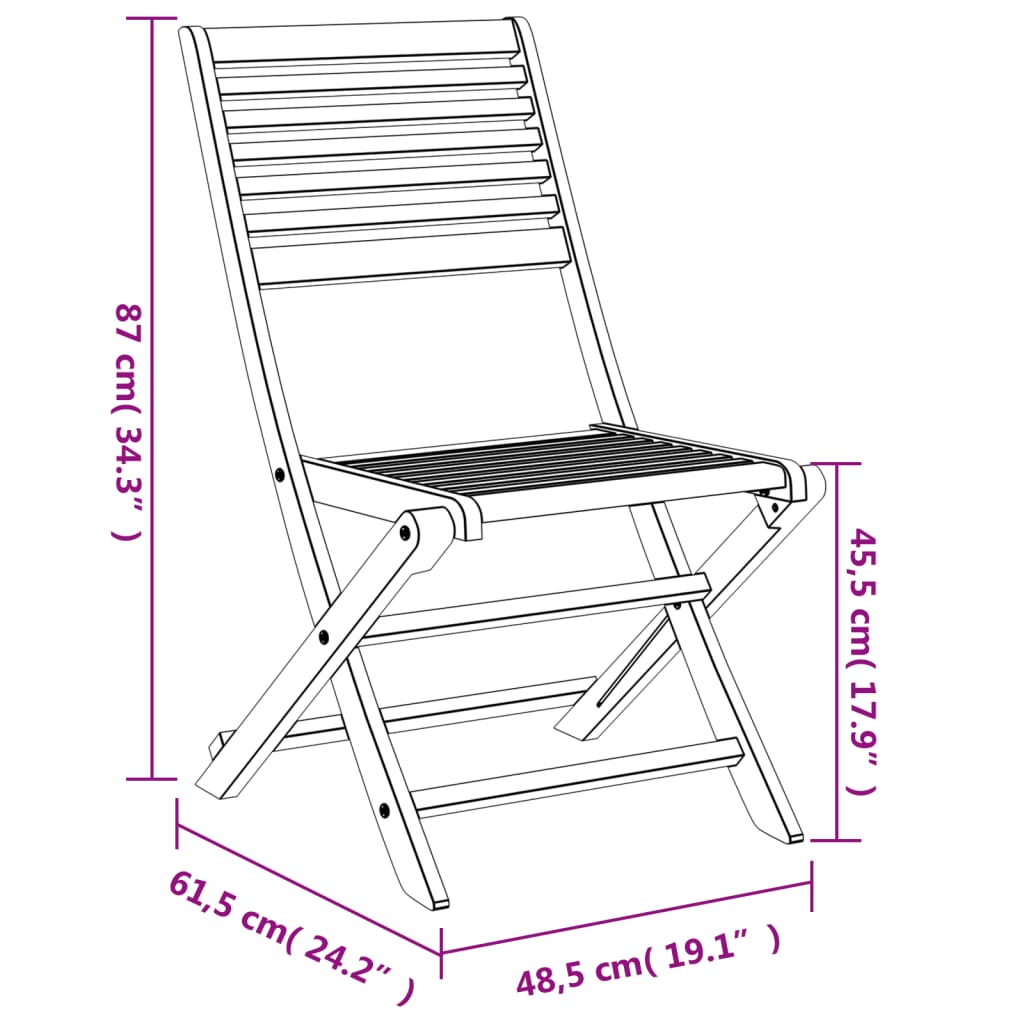 7-delige Tuinset massief acaciahout Tuinsets | Creëer jouw Trendy Thuis | Gratis bezorgd & Retour | Trendy.nl