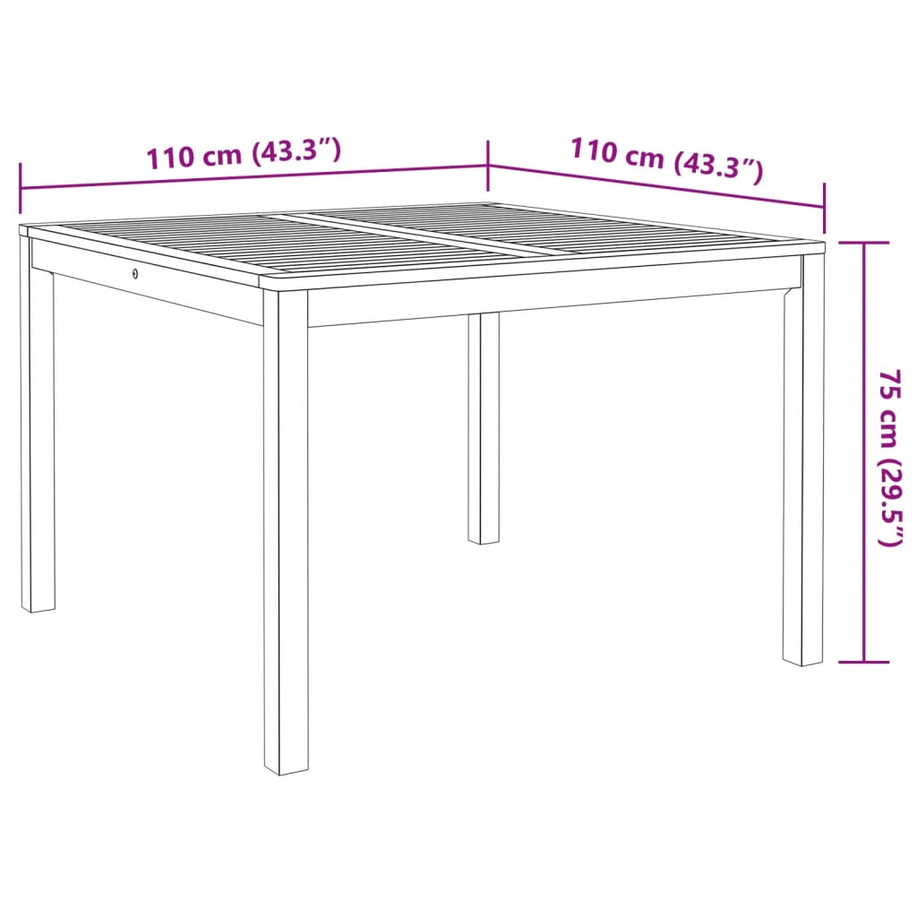 3-delige Tuinset massief acaciahout Tuinsets | Creëer jouw Trendy Thuis | Gratis bezorgd & Retour | Trendy.nl