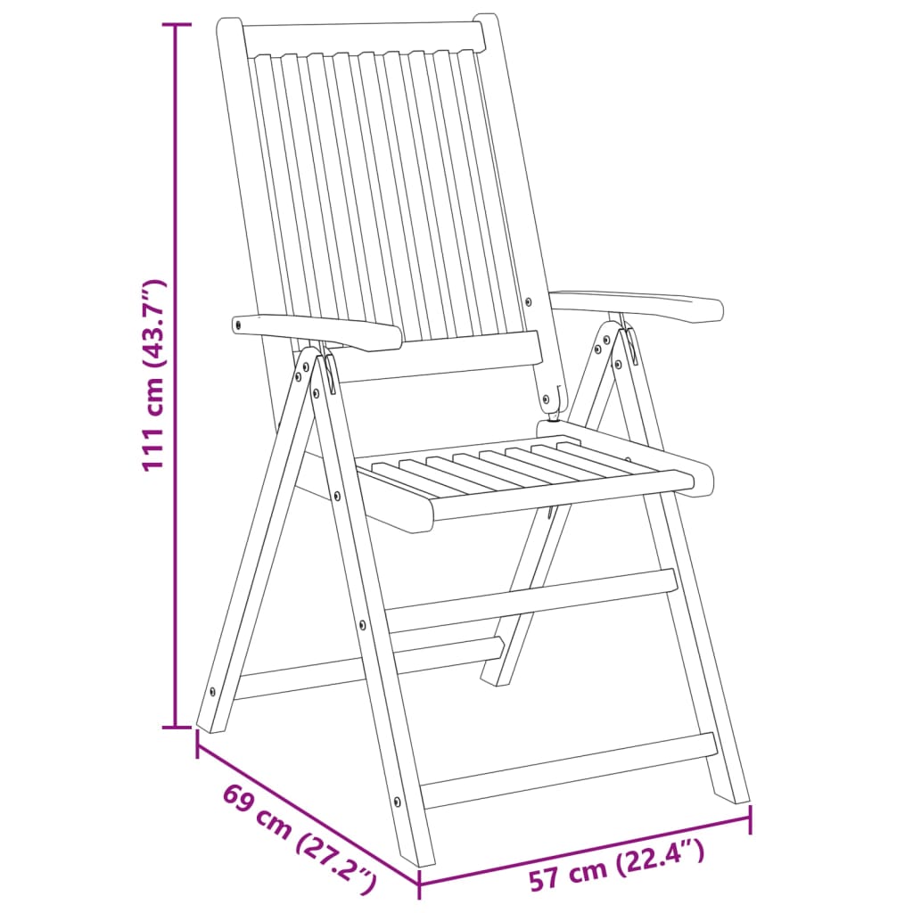 5-delige Eethoek massief acaciahout Tuinsets | Creëer jouw Trendy Thuis | Gratis bezorgd & Retour | Trendy.nl