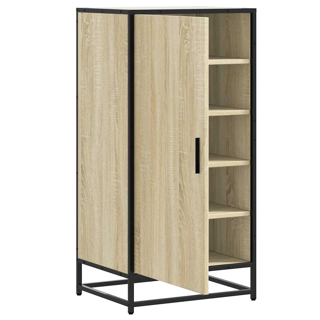 Schoenenrek 48x38x97,5 cm bewerkt hout sonoma eikenkleurig