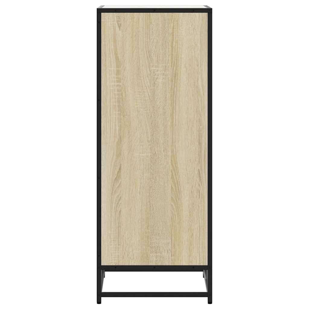 Schoenenrek 48x38x97,5 cm bewerkt hout sonoma eikenkleurig