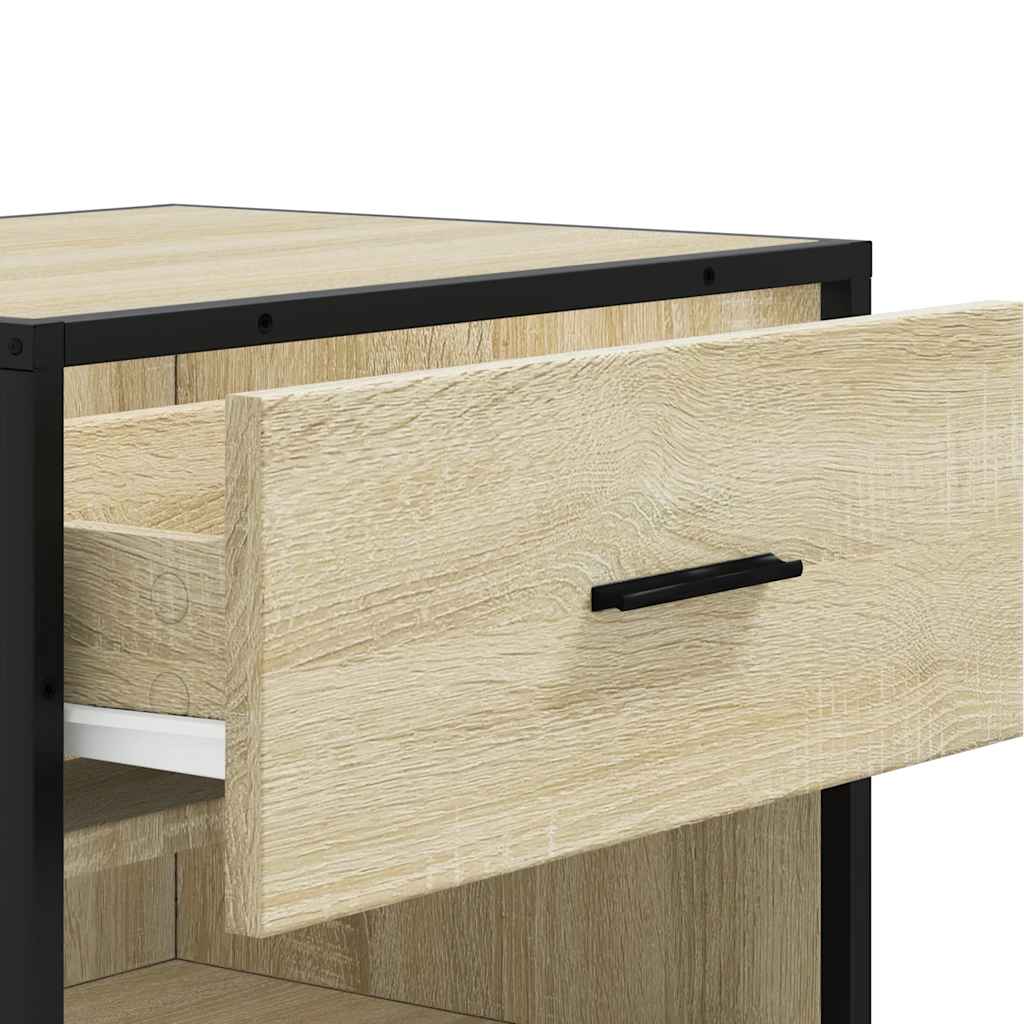 Schoenenrek 48x38x97,5 cm bewerkt hout sonoma eikenkleurig