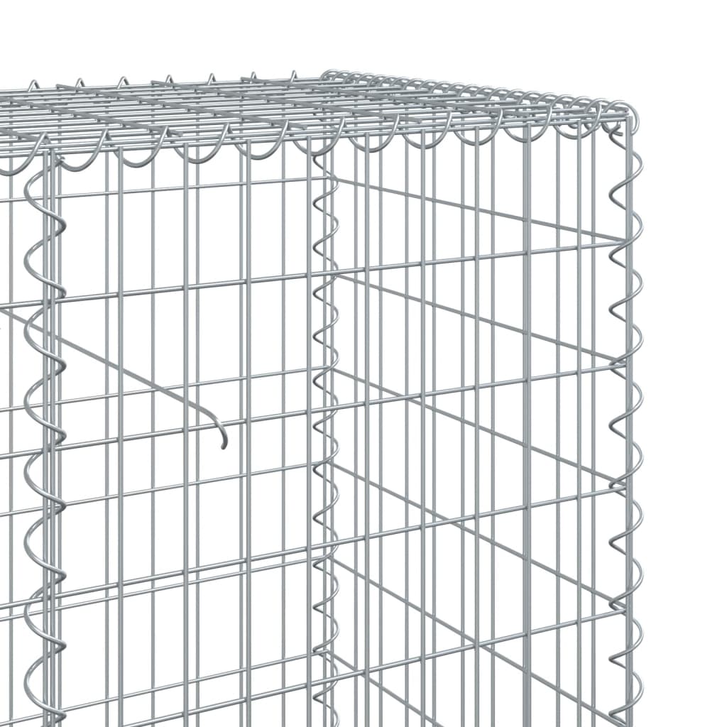 Schanskorf 600x50x100 cm gegalvaniseerd ijzer zilverkleurig Bloempotten & plantenbakken | Creëer jouw Trendy Thuis | Gratis bezorgd & Retour | Trendy.nl