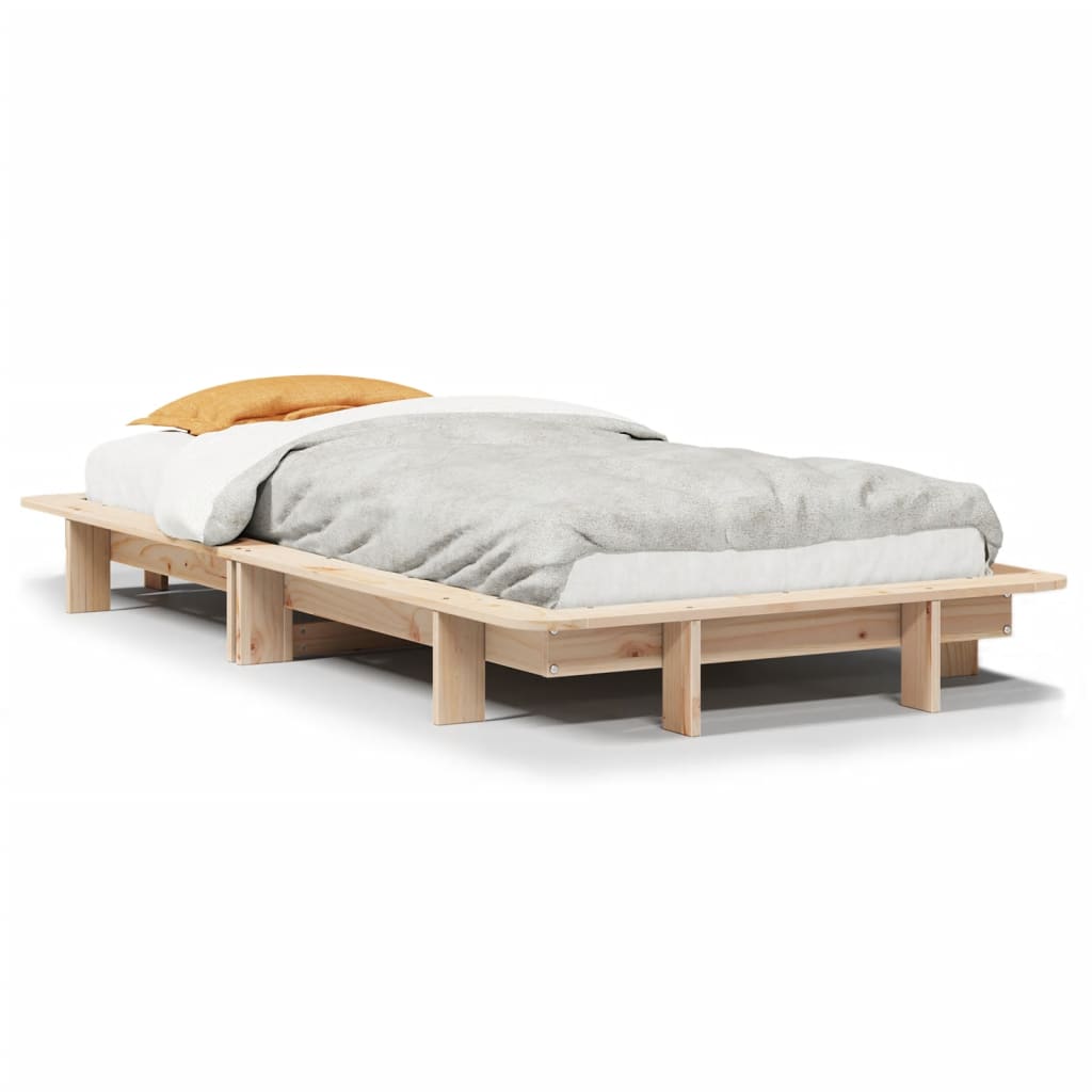 Bedframe zonder matras massief grenenhout 100x200 cm Bedden & bedframes | Creëer jouw Trendy Thuis | Gratis bezorgd & Retour | Trendy.nl