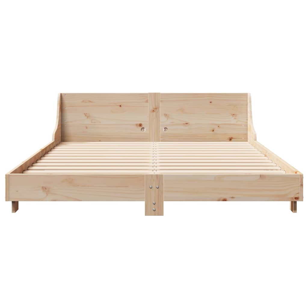 Bedframe zonder matras massief grenenhout 150x200 cm Bedden & bedframes | Creëer jouw Trendy Thuis | Gratis bezorgd & Retour | Trendy.nl