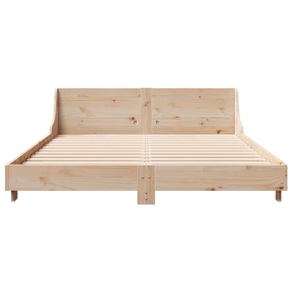 Bedframe zonder matras massief grenenhout 140x200 cm Bedden & bedframes | Creëer jouw Trendy Thuis | Gratis bezorgd & Retour | Trendy.nl