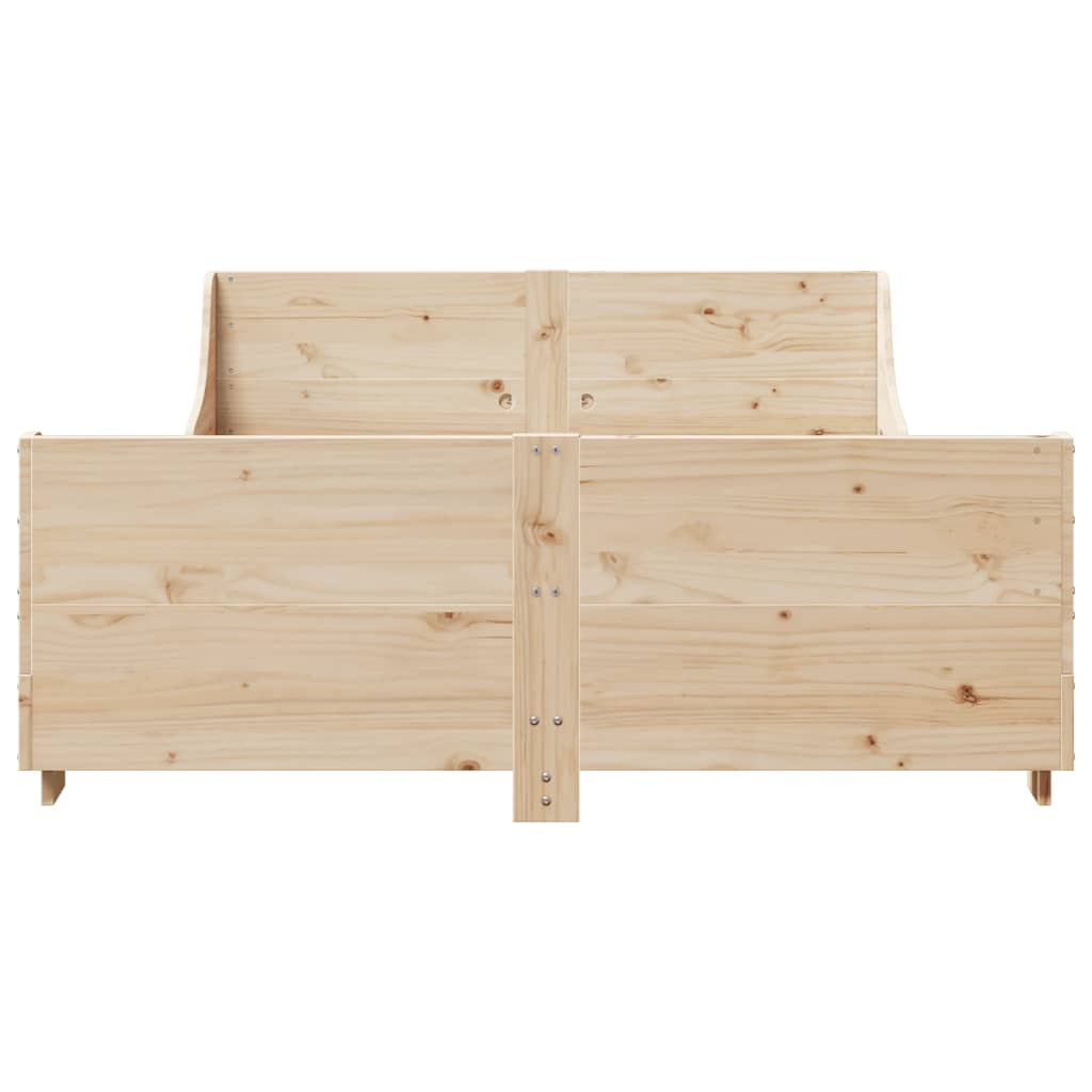 Bedframe zonder matras massief grenenhout 120x200 cm Bedden & bedframes | Creëer jouw Trendy Thuis | Gratis bezorgd & Retour | Trendy.nl