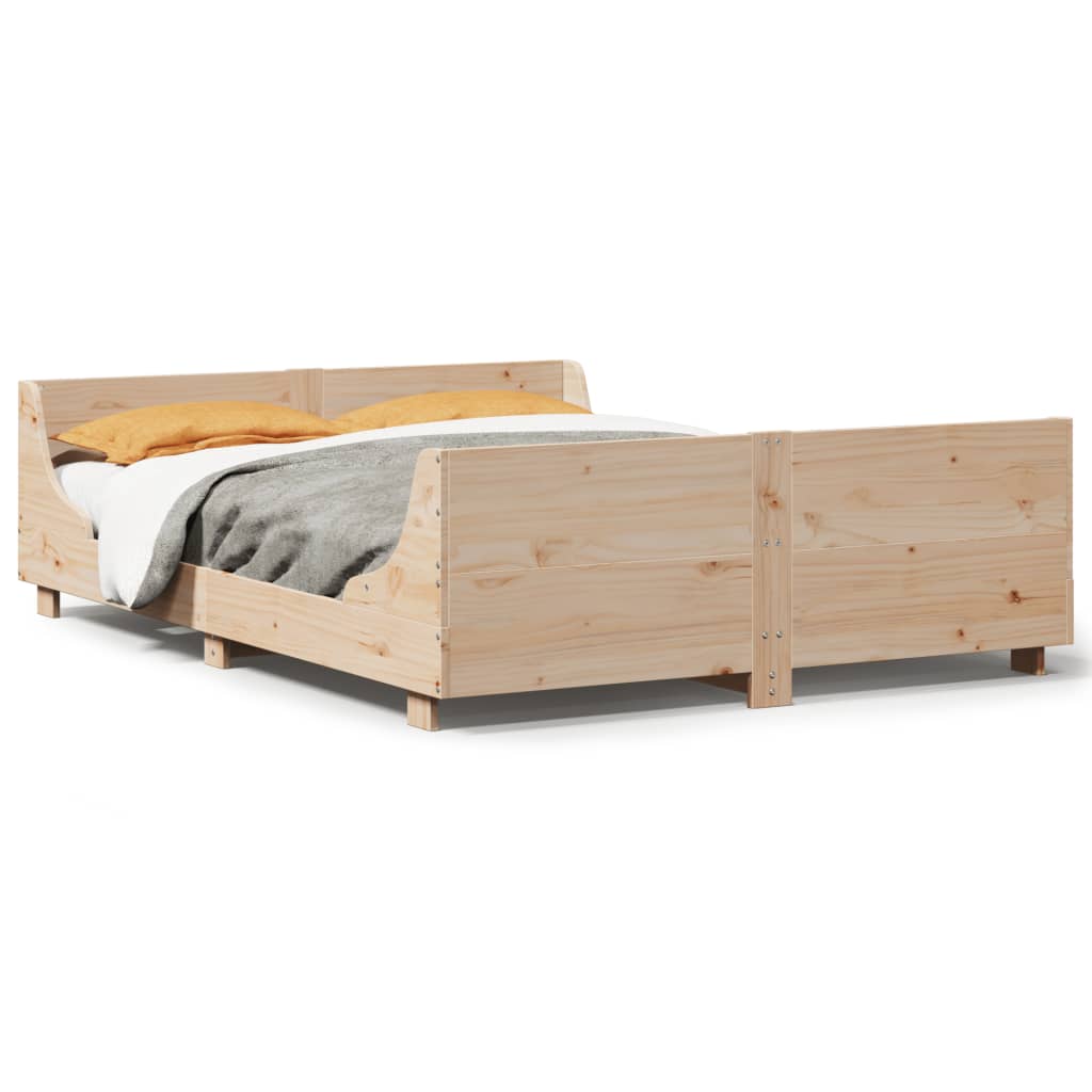 Bedframe zonder matras massief grenenhout 120x200 cm Bedden & bedframes | Creëer jouw Trendy Thuis | Gratis bezorgd & Retour | Trendy.nl