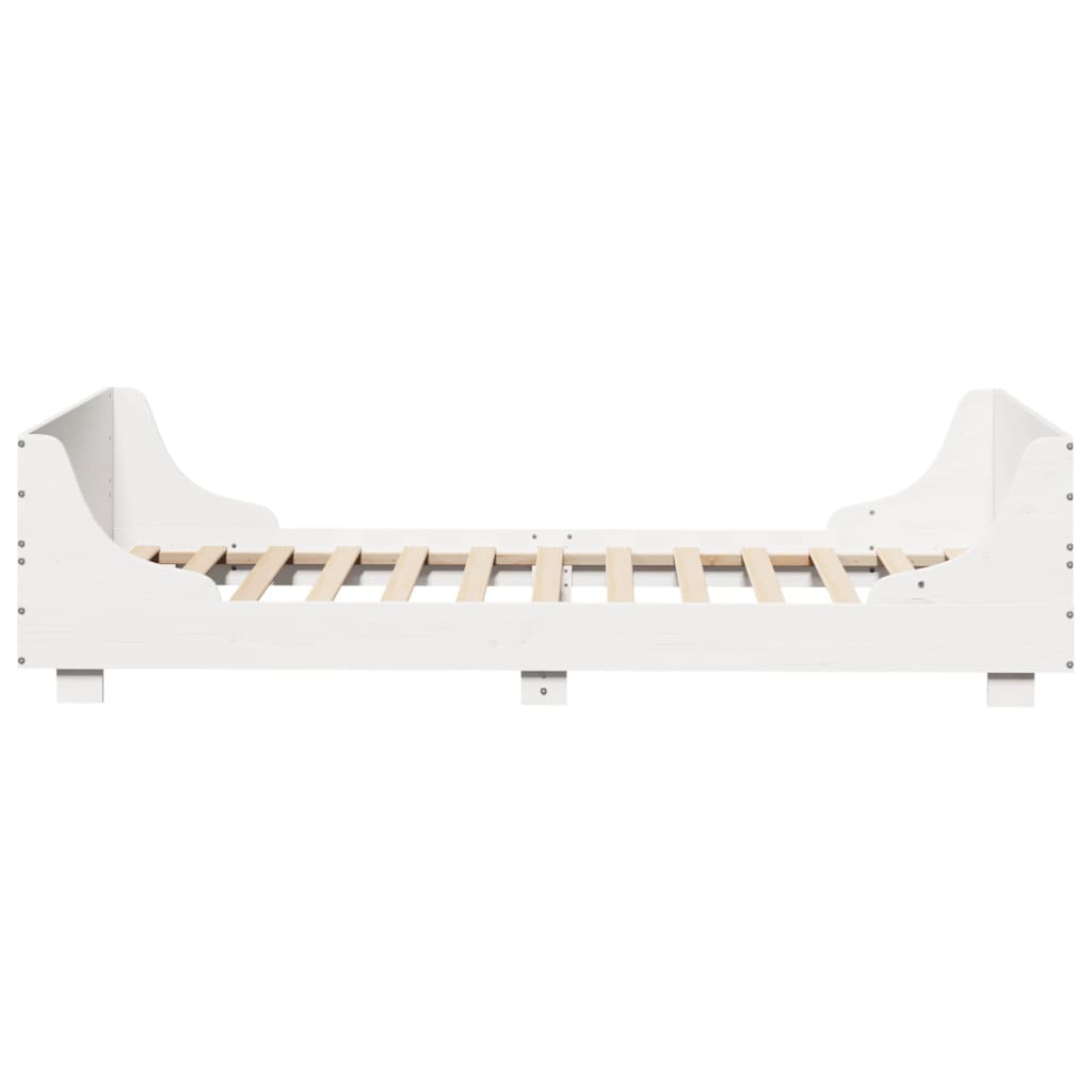 Bedframe zonder matras massief grenenhout wit 90x200 cm Bedden & bedframes | Creëer jouw Trendy Thuis | Gratis bezorgd & Retour | Trendy.nl